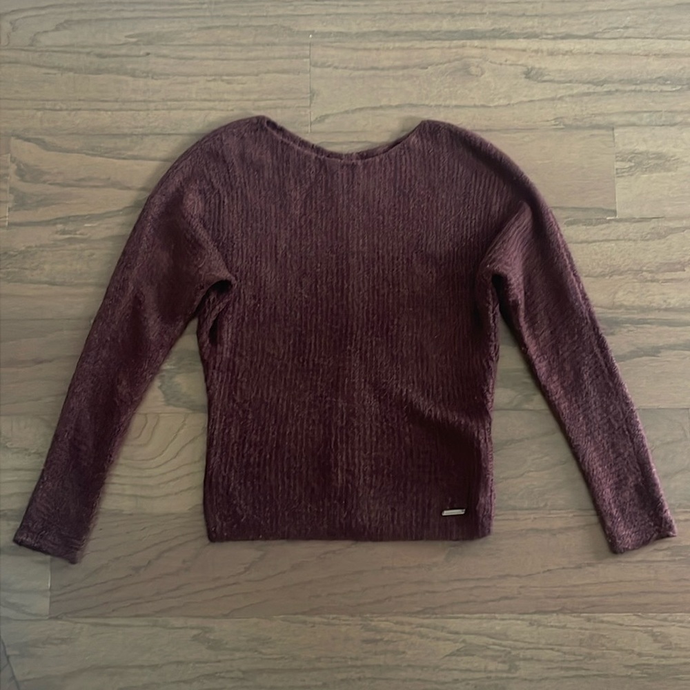 Abercrombie & Fitch Burgundy Crewneck Sweater - Size XS